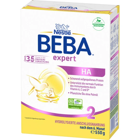 Nestlé Beba Expert HA2 Folgenahrung Nach Dem 6.Monat 550G 3 Nestlé Beba Expert HA2 Folgenahrung Nach Dem 6.Monat 550G