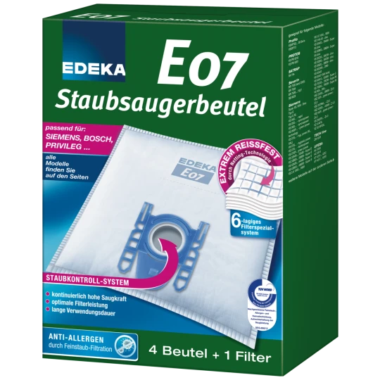 Staubsaugerbeutel E07 4ST 3 Staubsaugerbeutel E07 4ST