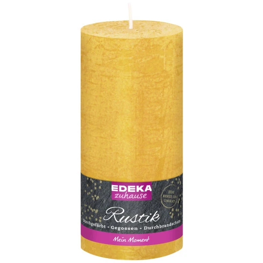 Zuhause Rustik Stumpenkerze Gelb 16cm X 7cm 3 Zuhause Rustik Stumpenkerze Gelb 16cm X 7cm