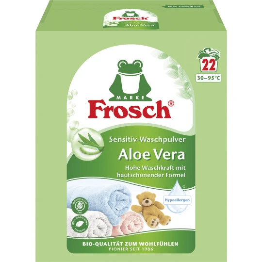 Frosch Sensitiv-Waschpulver Aloe Vera 1,45KG 22WL 3 Frosch Sensitiv-Waschpulver Aloe Vera 1,45KG 22WL