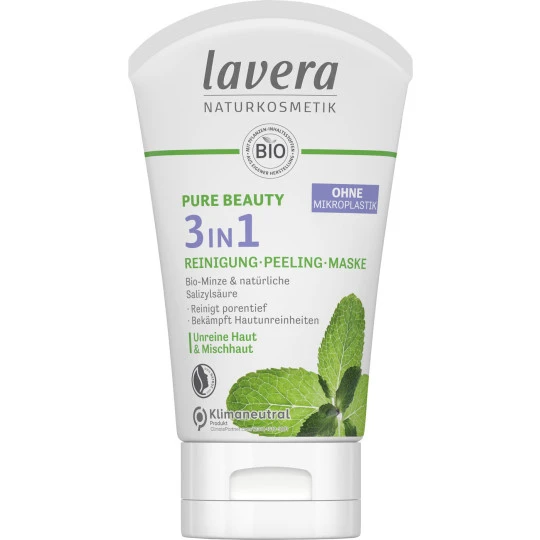 Lavera Naturkosmetik 3in1 Reinigung-Peeling-Maske 125ML 3 Lavera Naturkosmetik 3in1 Reinigung-Peeling-Maske 125ML