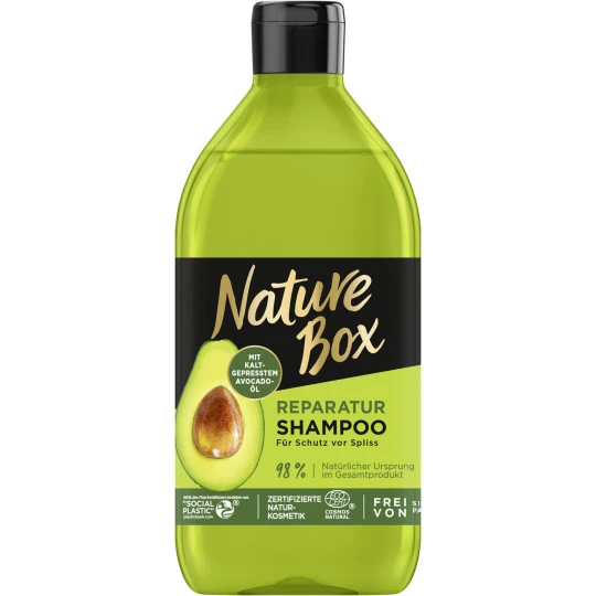Nature Box Reparatur Shampoo Avocadoöl 385ML 3 Nature Box Reparatur Shampoo Avocadoöl 385ML